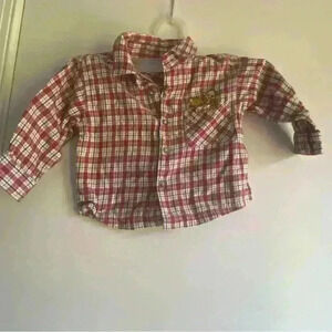 Vintage Walt Disney Pooh and Tigger button up shirt 6/9 months